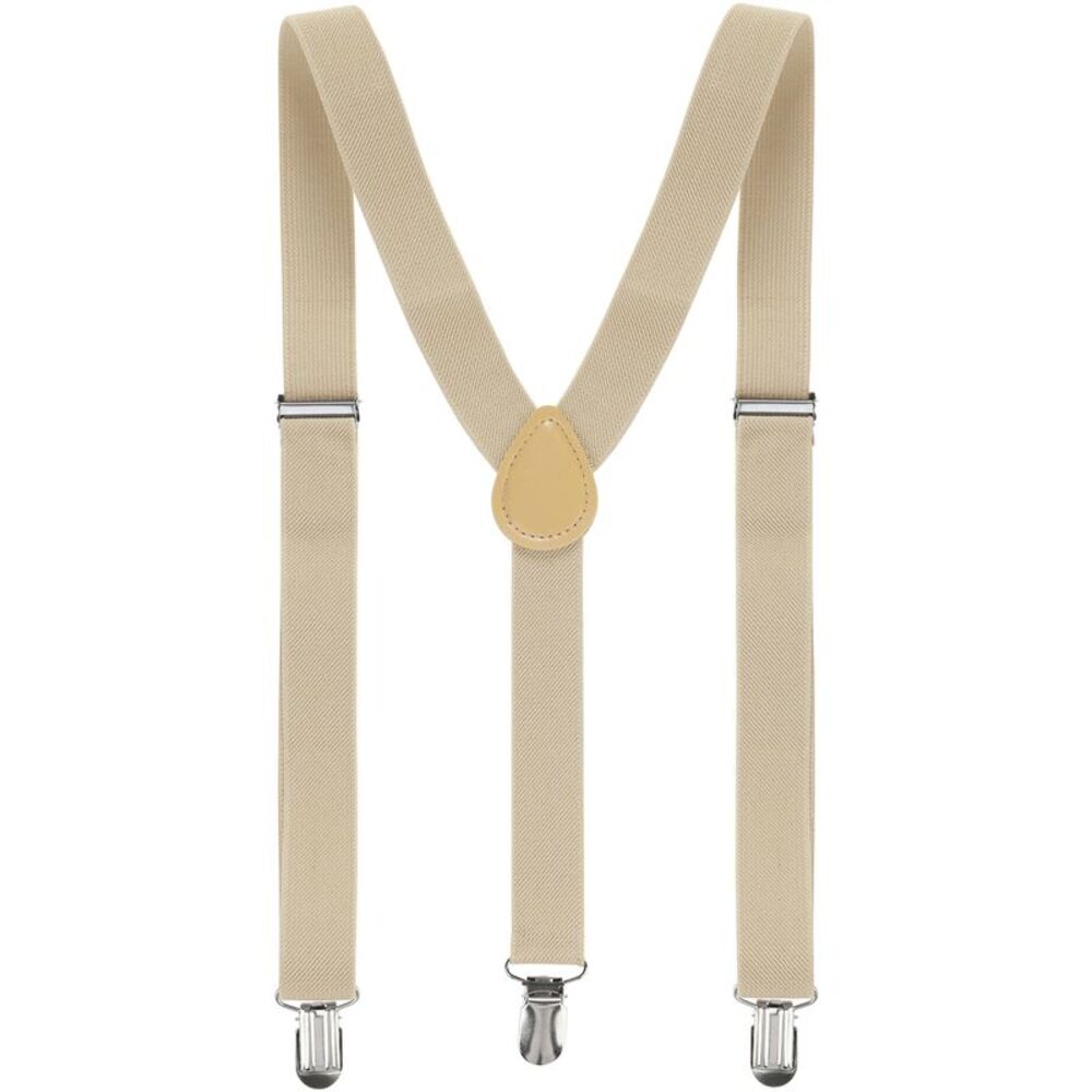 Suspenders Metal Clips Adjustable Elastic Band Y Shaped Suspender Bright Red